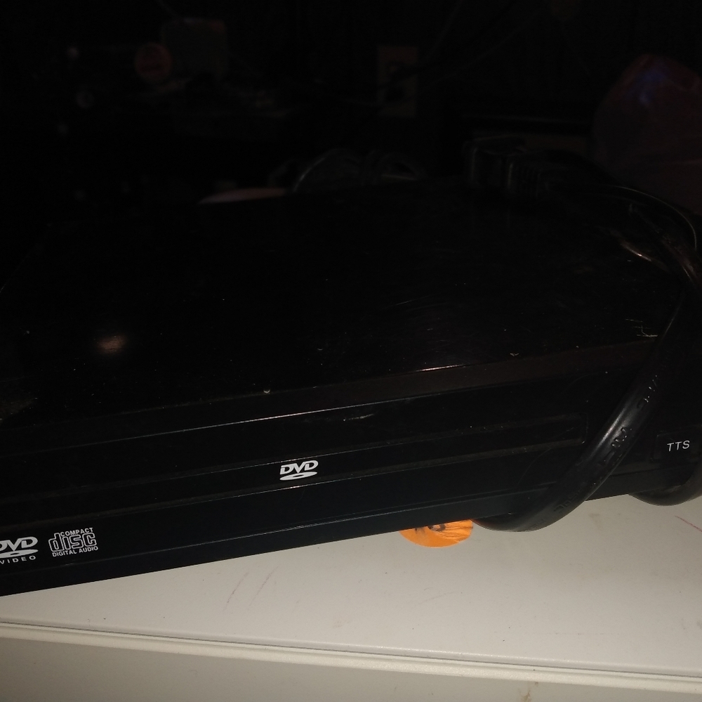 Suitcase full of DVD's and DVD player